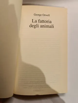 Romanzo "La fattoria degli animali" - George Orwel