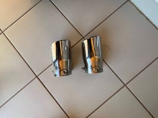 Puntas de escape cromadas para coche