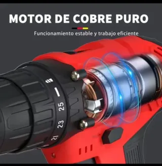 Taladro Atornillador Inalámbrico (2 Baterías)