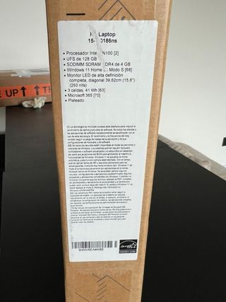 Ordenador portátil HP 15 15,6 FHD  4GB Ram