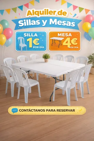 Alquiler Sillas y Mesas para Eventos