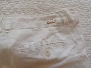 Pantalón blanco Mango niña
