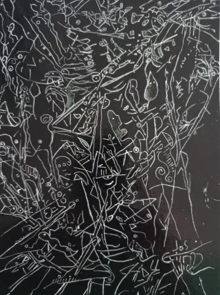 Arte original blanco y negro