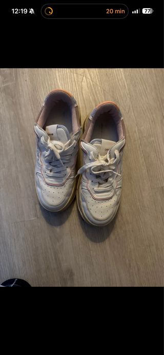 Sneakers CRIME London bianche rosa taglia 38