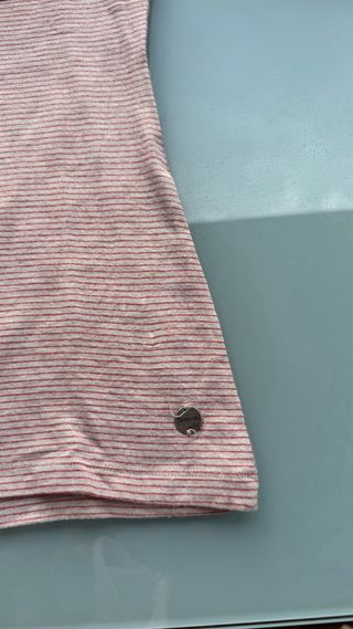 Camiseta Tintoretto Talla S Rayas naranjas