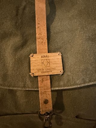 Mochila KIMU verde hecha a mano