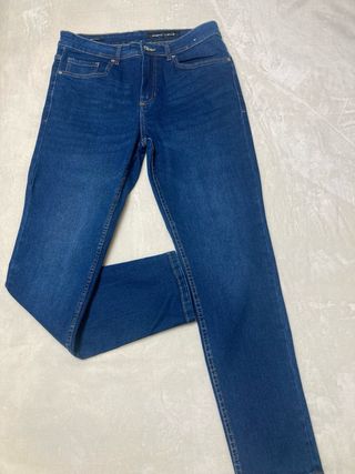 Vaqueros Slim Fit Lefties Azul Oscuro Talla 42
