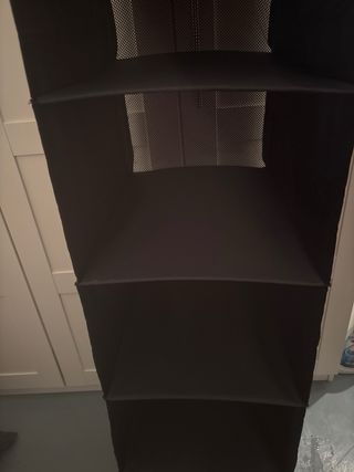 Organizador de armario colgante negro