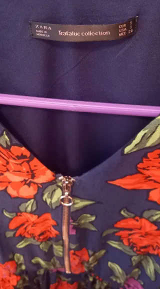 Vestido estampado floral Zara