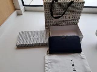 Billetero Furla Azul Marino Mujer