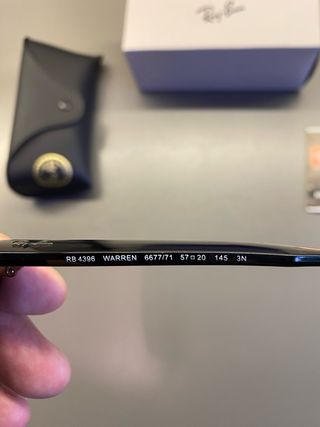 Gafas de Sol Ray-Ban RB 4396 Warren. Sin usar.