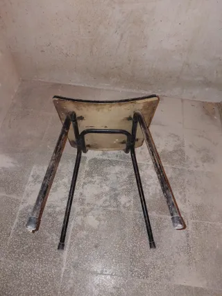 Conjunto 3 Sillas Madera Vintage