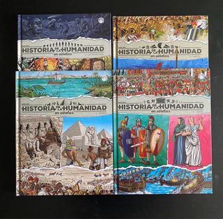 Historia de la humanidad en viñetas 1, 2, 3 y 4