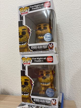 Pack 2 Funko Pop Withered Golden Freddy