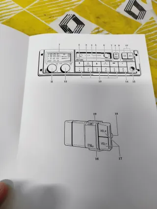 Manual Radio Philips 2x6W Renault Clio Williams
