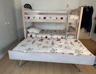 Cama nido  madera   3 camas y desmontable