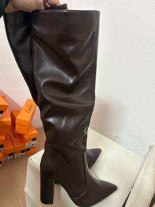 Stivali donna marrone eleganti tg 38 nuovo
