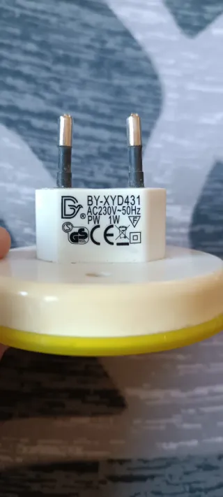 Lampada mini Smiley gialla