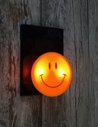 Lampada mini Smiley gialla