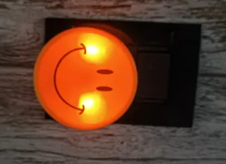 Lampada mini Smiley gialla