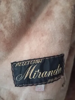 Chaquetón piel vuelta marrón