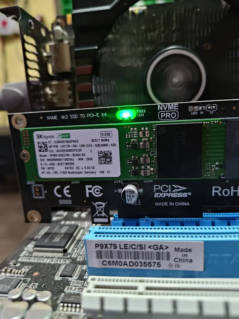SSD SK hynix 512GB NVMe M.2 a PCI-E