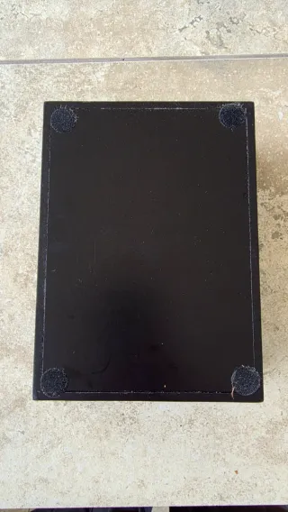 Set accessori vino in cofanetto in legno nero