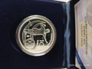 Moneda plata Campeones de Europa 2012
