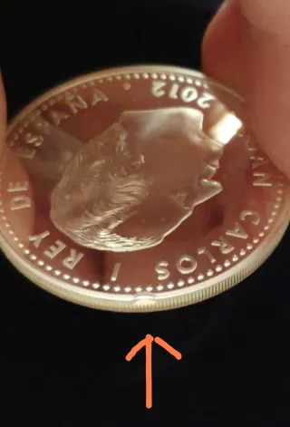 Moneda plata Campeones de Europa 2012