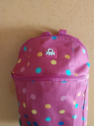Mochila Benetton lunares
