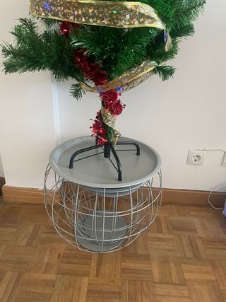 Kit 3 Tavolini Rotondi Grigi Metallici