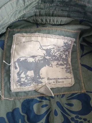 Chaqueta Militar Abercrombie & Fitch Verde Talla M