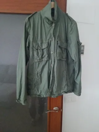 Chaqueta Militar Abercrombie & Fitch Verde Talla M