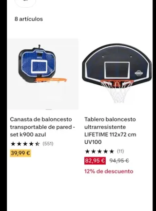 Canasta Baloncesto Kipsta 120x68