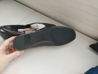 Manoletinas Zara Marrón T41 Sin Estrenar