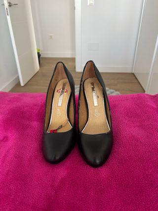 Zapatos de tacón negros mujer