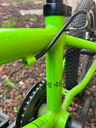 Bicicleta Frog 48 Verde facil iniciación niños