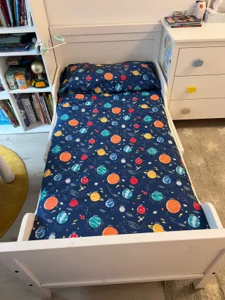 Funda nórdica y relleno infantil espacio