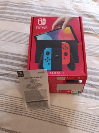 Caja y manual Nintendo Switch OLED