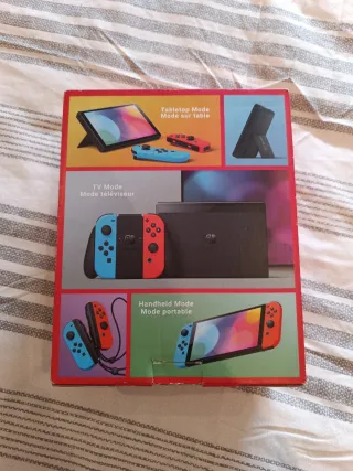 Caja y manual Nintendo Switch OLED