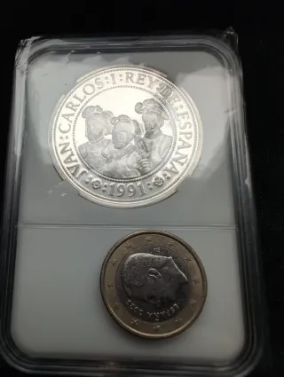 Moneda Plata 2000 Pesetas V Centenario