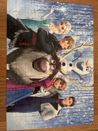 2 Puzzles Frozen Educa de 100 piezas cada uno