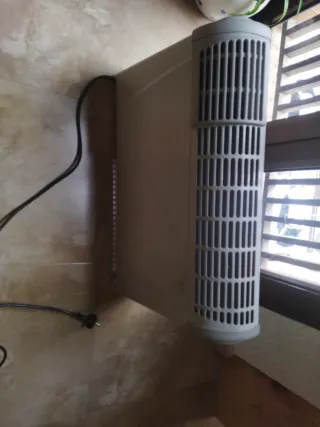 Radiador eléctrico beige/gris