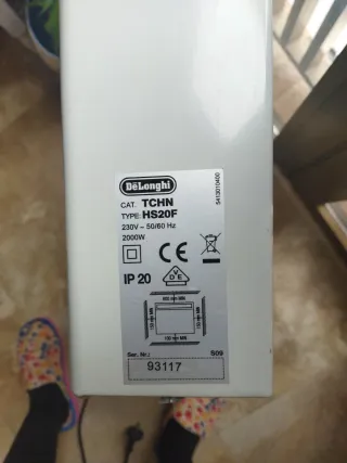 Radiador eléctrico beige/gris