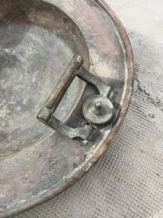 Brasero Antiguo Cobre con Asas