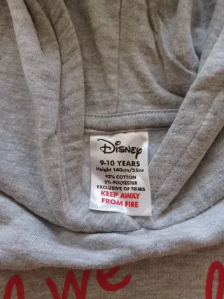 Sudadera Disney Mickey y Minnie gris