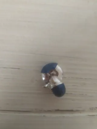 Pendientes de plata con detalles esmalte en azul