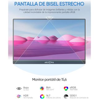 [NUEVO] Monitor Portátil ARZOPA AZ1 15,6 IPS