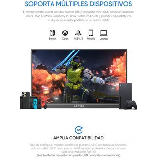 [NUEVO] Monitor Portátil ARZOPA AZ1 15,6 IPS