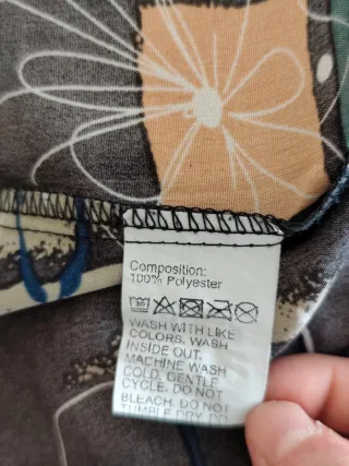 Camisa Shein negra estampada talla M NUEVA